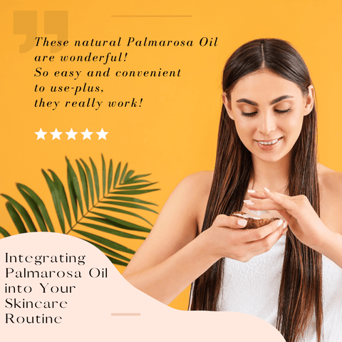 A visual guide showing the steps for integrating natural oils into a daily beauty routine.