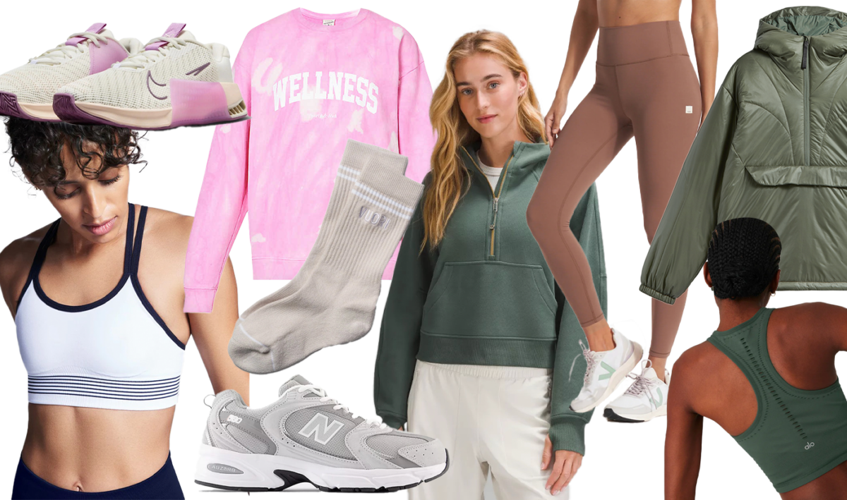 Contemporary activewear and running gear suitable for various training weather conditions.