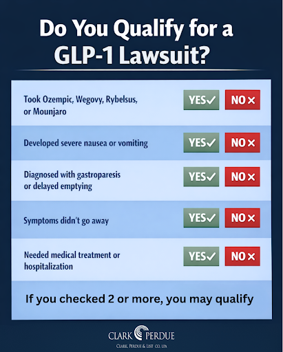An infographic about understanding legal options and rights related to pharmaceutical side effects and injuries.