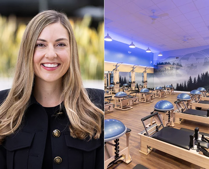 Portrait of Tianna Strateman, President of Club Pilates.