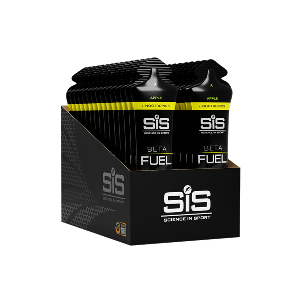 SIS Beta Fuel Dual Source Energy Gel packets.