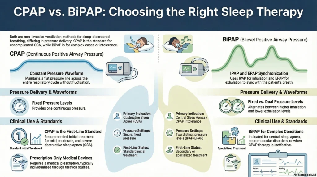 CPAP vs BiPAP: Key Differences & How to Choose