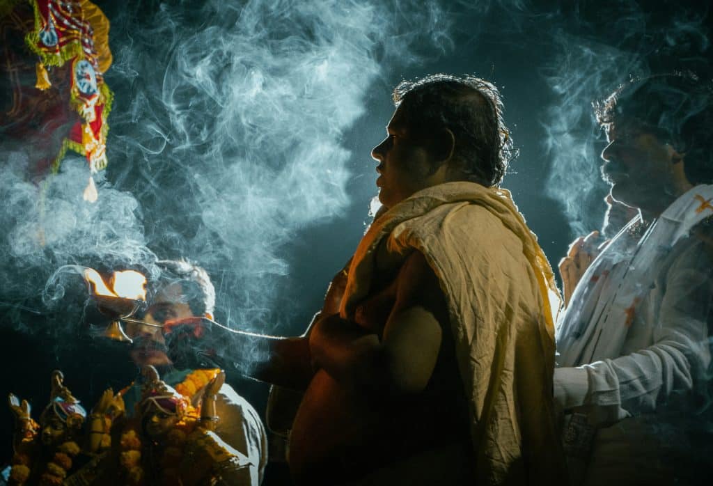 A serene depiction of spiritual connection and inner peace.